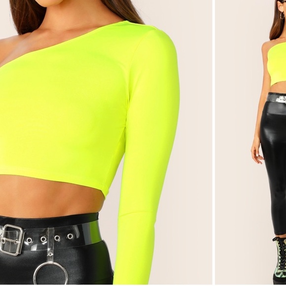 One sleeve neon top - Picture 2 of 2